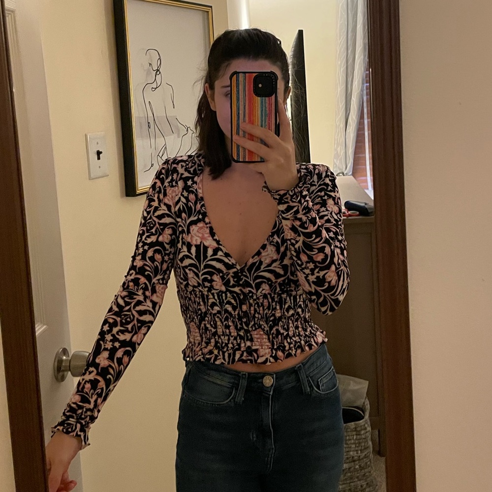 Urban outfitters long sleeve crop